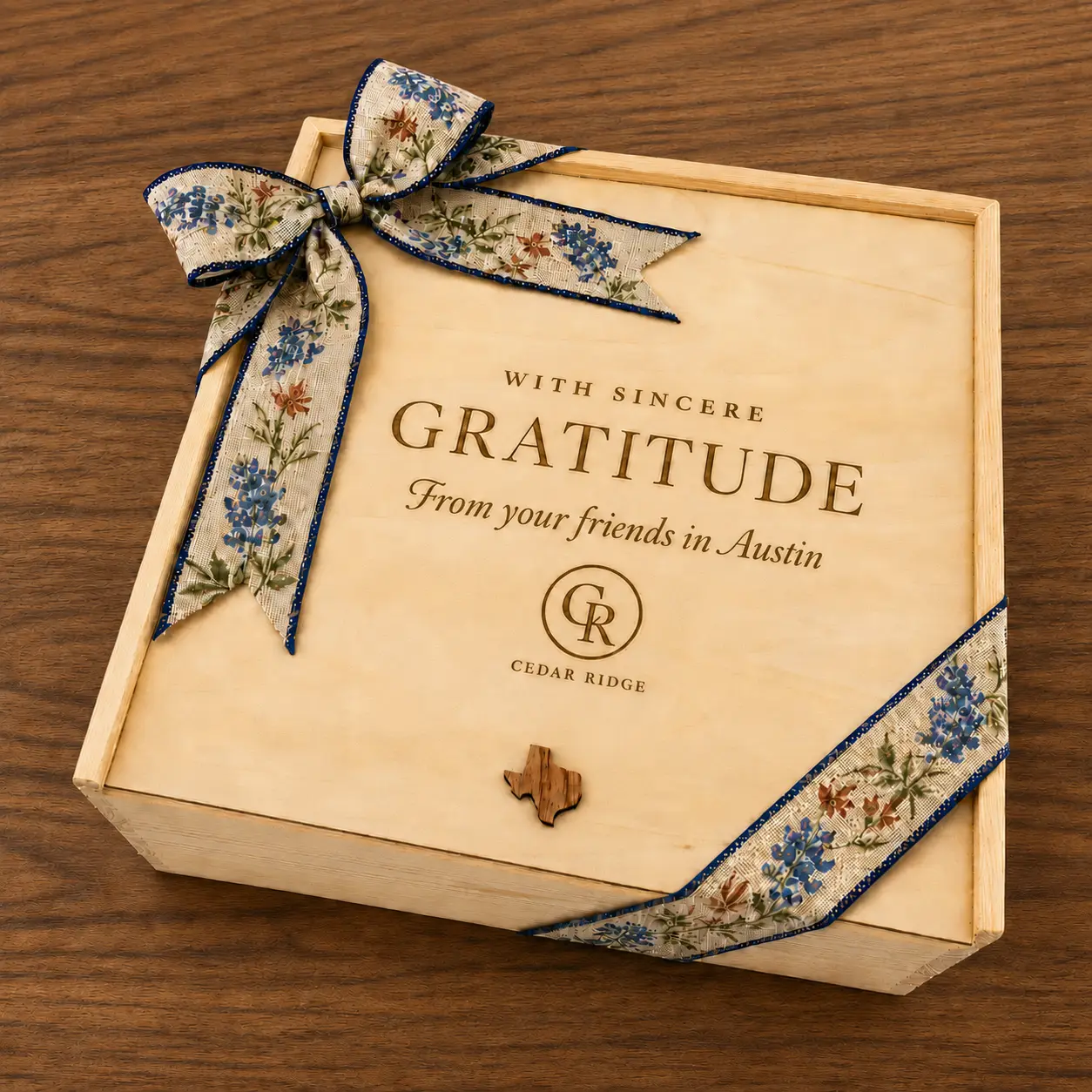 Austin customized corporate gift presentation